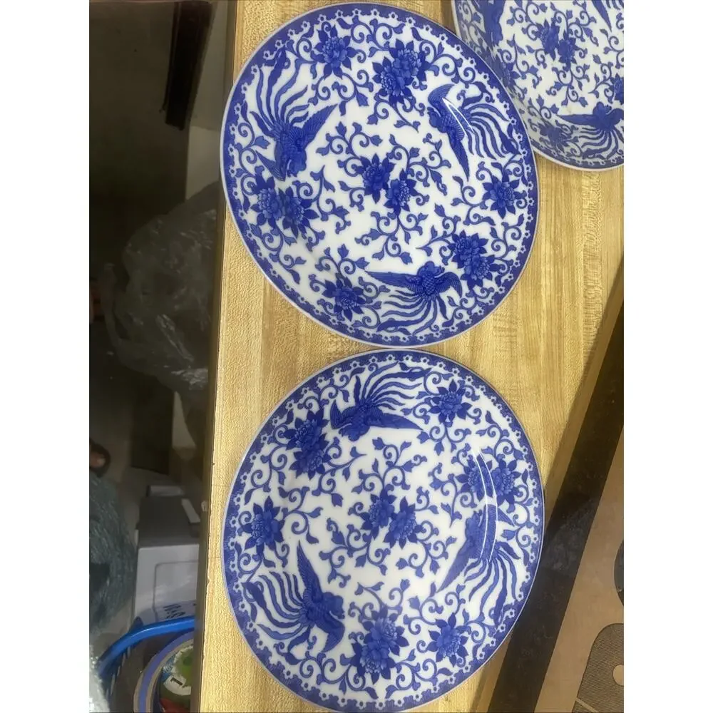 Set Of 8 Salad Lunch Plates 7-3/4” NORITAKE HOWO Flying Phoenix Japan